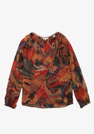 Dana Print Long Sleeve Top