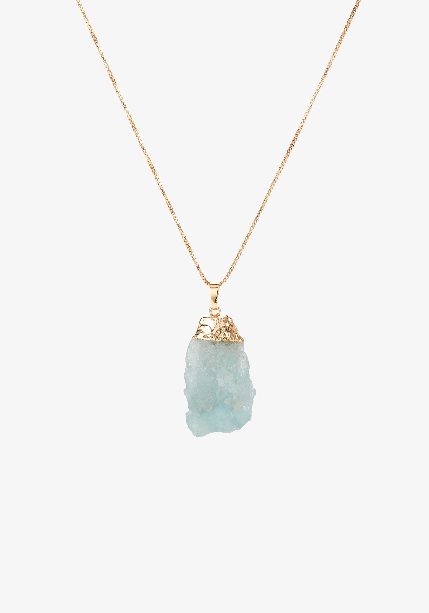 Statement sales aquamarine necklace