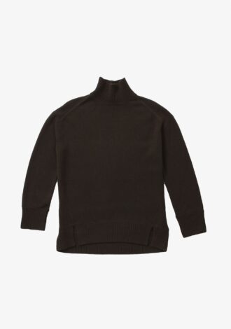 Turtle Neck With Side Slits