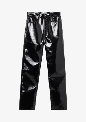 Recycled Patent Leather 90s Pinch Waist
