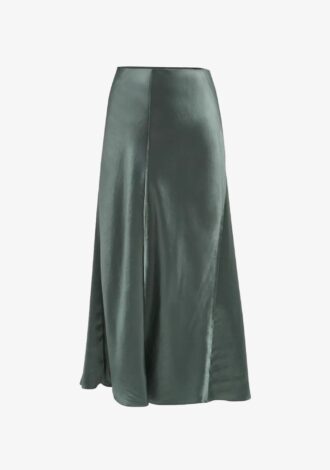 Raw Edge Panelled Slip Skirt