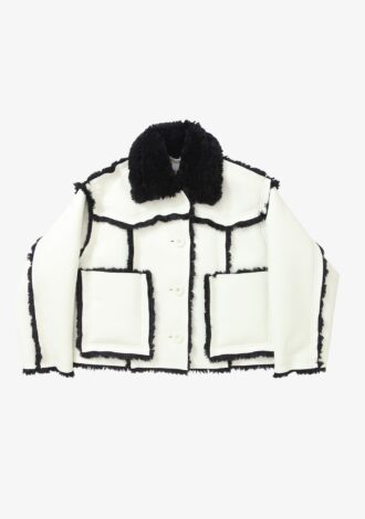 Callie Faux Fur Shearling Jacket Neutral