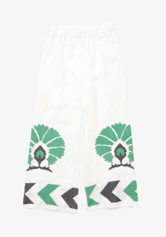 Peacock Embroidered Trousers