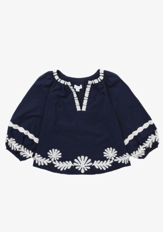 Amy Embroidered Long Sleeve Top