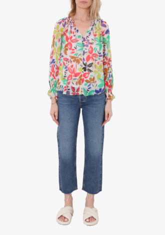 Miley Floral Long Sleeve Blouse