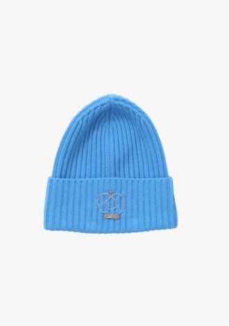 Ribbed Beanie - Blue