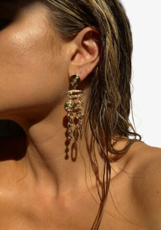 Molten Disc Statement Earrings