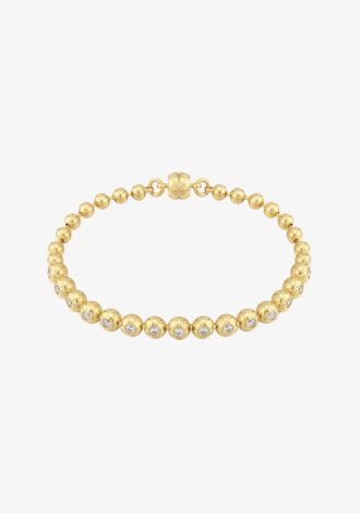 Pave Ball Chain Bracelet