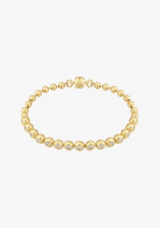 Pave Ball Chain Bracelet