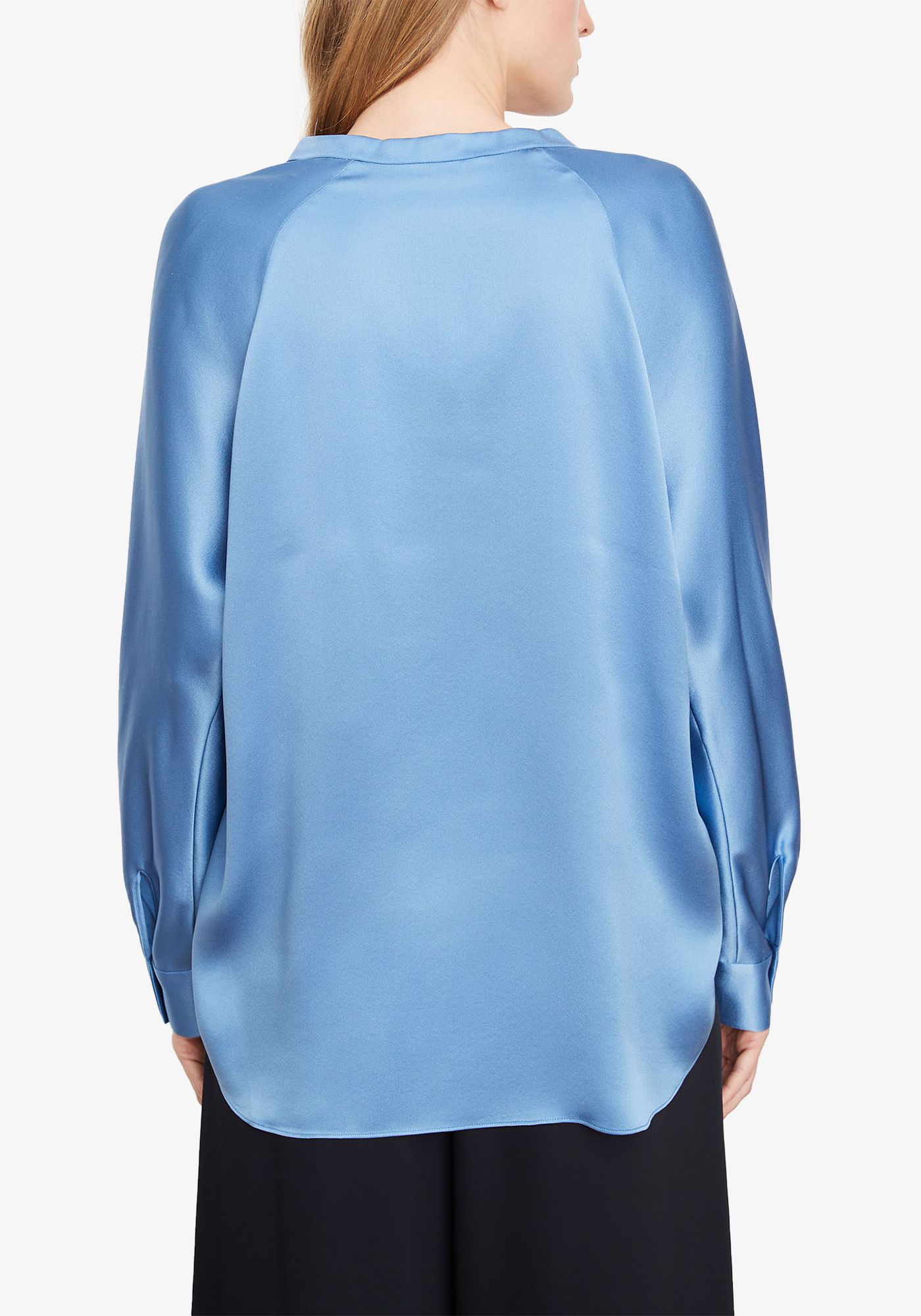 Satin Band Collar Blouse Clare