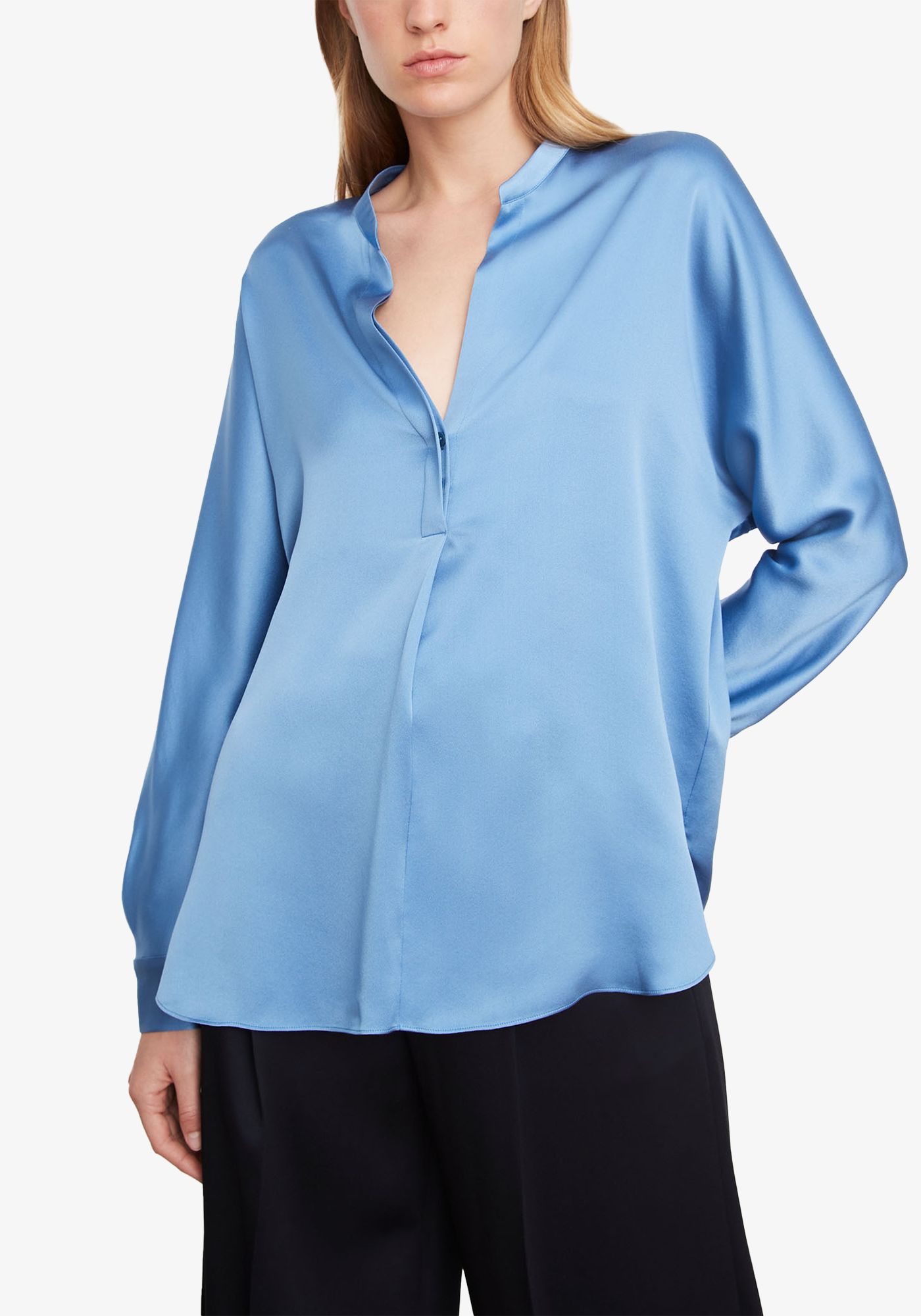 Satin Band Collar Blouse Clare