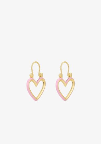Mini Heartbreaker Hoops – Pink