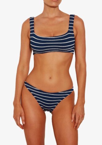 Xandra Bikini-Navy/White Stripe