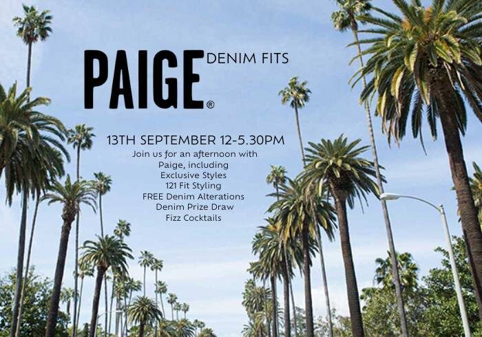 Join Us For Our In-Store Paige Denim Event!