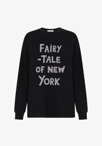 Fairytale Of New York Glitter Long Sleeve Top