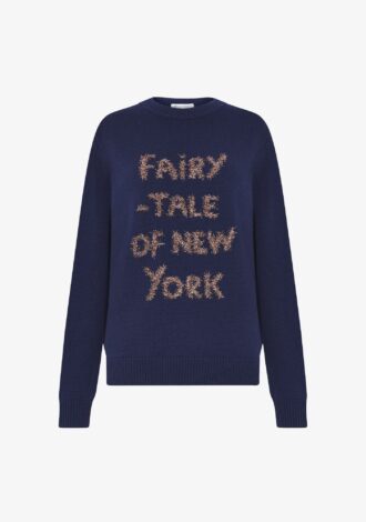 Tinsel Fairytale Of New York Oversized Jumper – L