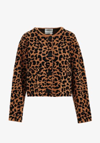 Elite Leopard Knitted Cardigan