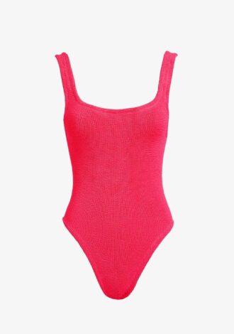 Square Neck Swim – Hot pink