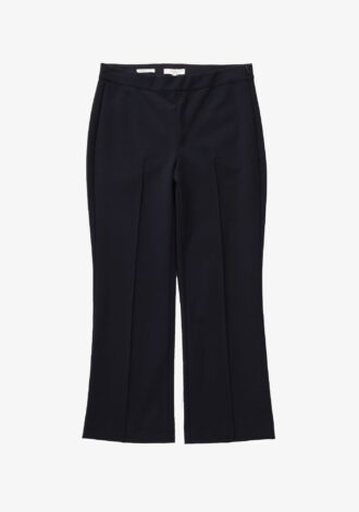 Mid-Rise Pintuck Crop Flare Pant