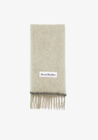 Wool Mohair Solid Scarf Narrow