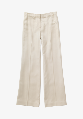 High-Waisted Flared Trousers
