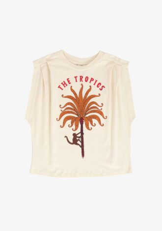 The Tropics Pleat Organic Cotton T-Shirt