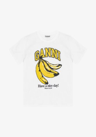White Relaxed Banana T-Shirt