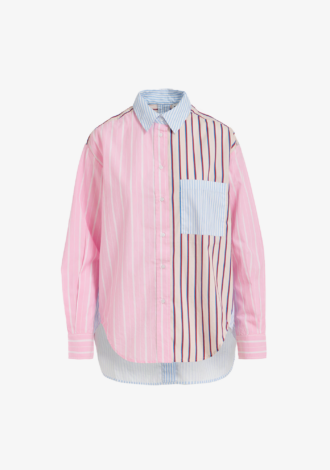 Famille Patchwork Striped Shirt