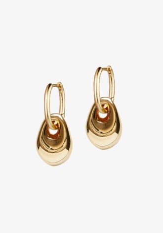 Golden Pebble Earring
