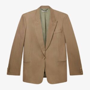 Single Breasted Blazer Olive Beige - 12