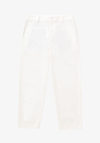 Low Rise Washed Cotton Crop Pant - Morgan Clare
