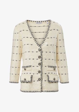 Ceriani Sequined Knit Jacket
