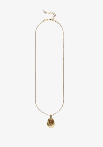 Golden Pebble Necklace