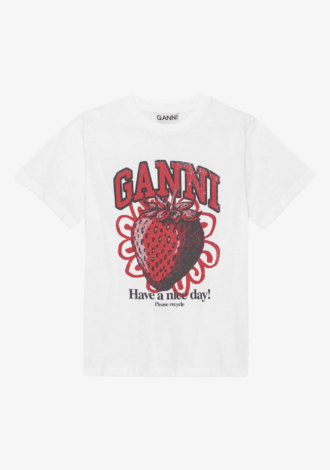Relaxed Strawberry T-Shirt White