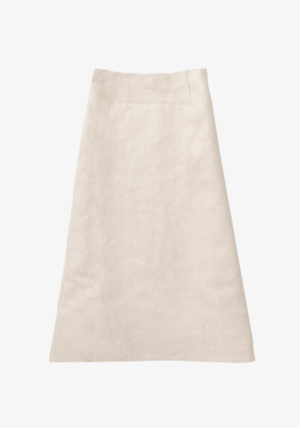 Linen Midi Circle Skirt