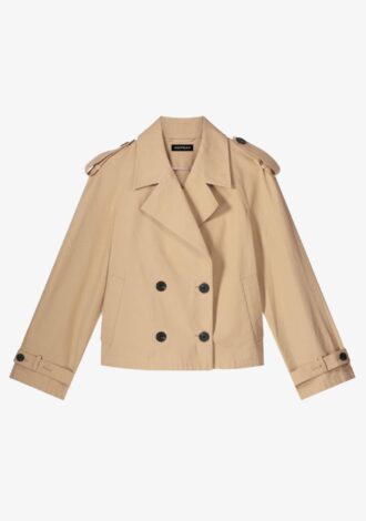 Cropped Trench Jacket