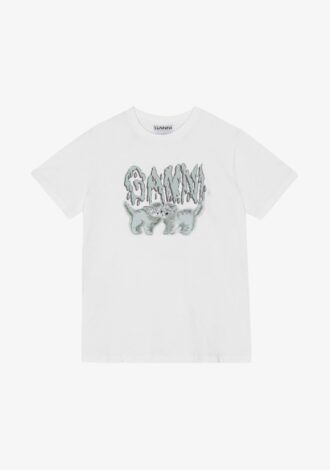 Jsy Love Cats Relaxed T Off-white