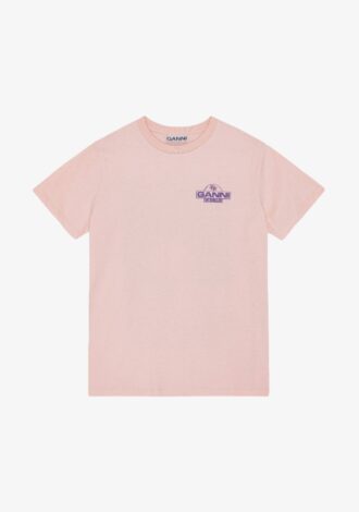 Jersy Palm Trees Relaxed T-shirt Pink
