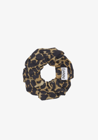 Leopard Cotton Scrunchie