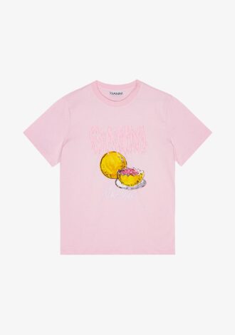 Pink Basic Grapefruit Relaxed T-shirt