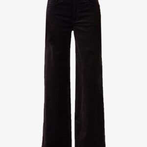 Lolli Mid Rise Baggy Velvet Black - 24