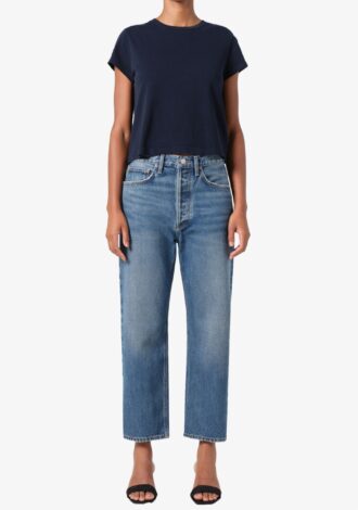 90s Crop Mid Rise Straight Essence