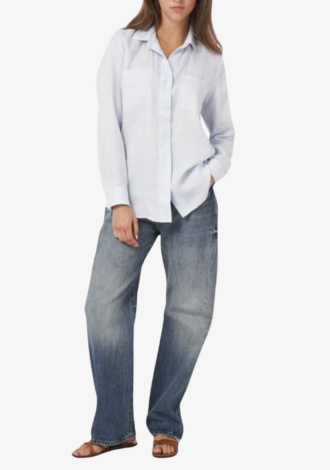 Linen Shirt In Wave