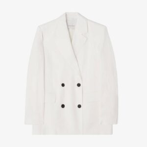 Classic Linen Blazer White - 12