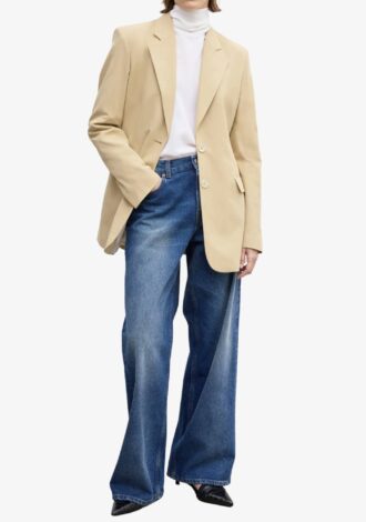 Slim Fit Blazer Sand Beige