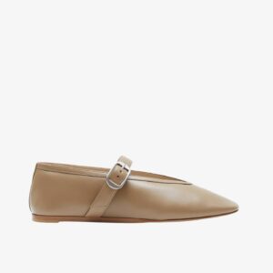 Stella Leather Slipper Taupe - 38