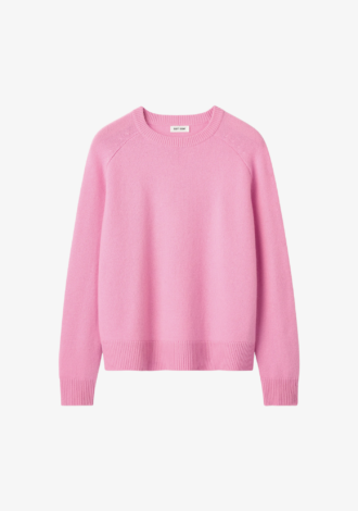 Boyfriend Crew Neck Sweater Pink
