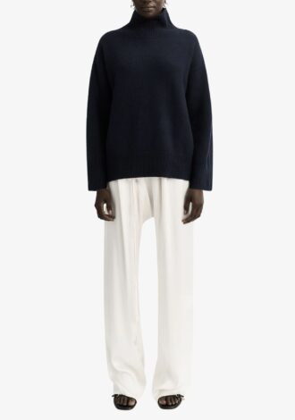 Boyfriend Turtle Neck Sweater Navy