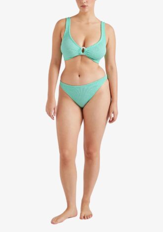 Julia Bikini With Pearly Hoop Metallic Mint