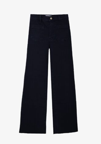 The Anchor Pant Navy Raw Fray